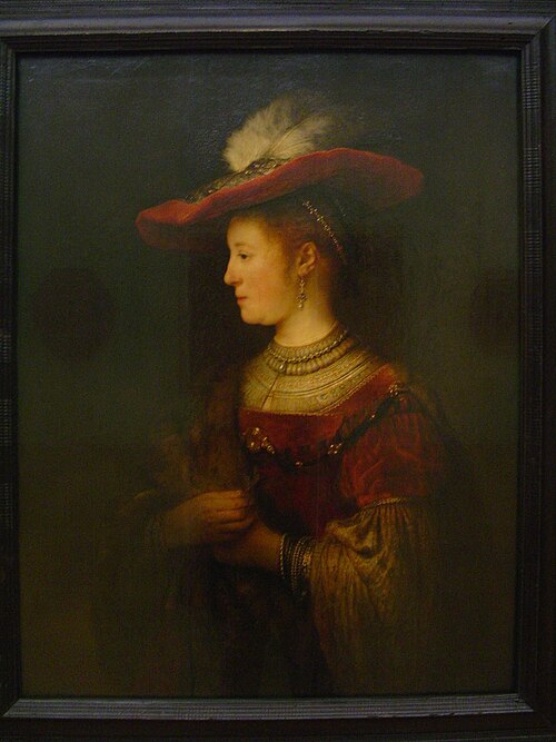 Saskia in a Red Hat