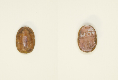 Scarab with Hieroglyphs