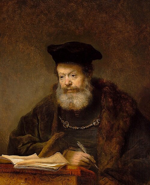 Scholar at his desk
