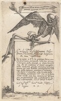 Seated Figure of Death with an Hourglass