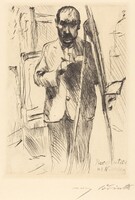 Selbstbildnis an der Staffelei (Self-Portrait with Easel)