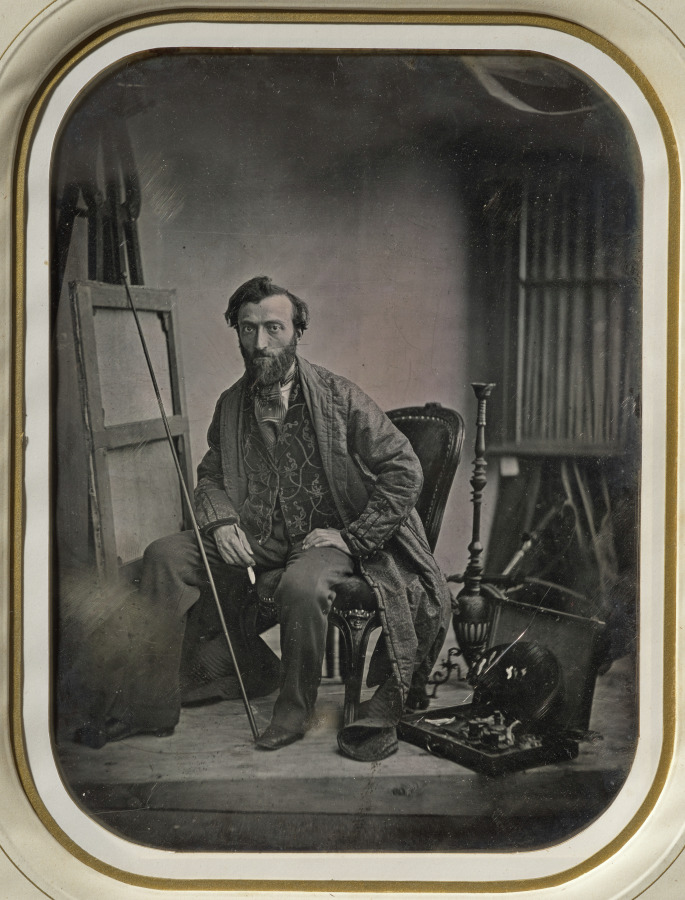 Self-Portrait in Painting Studio