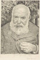 Self-Portrait VI with Flower