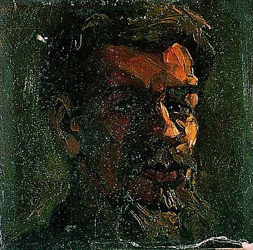 Self-portrait with beard