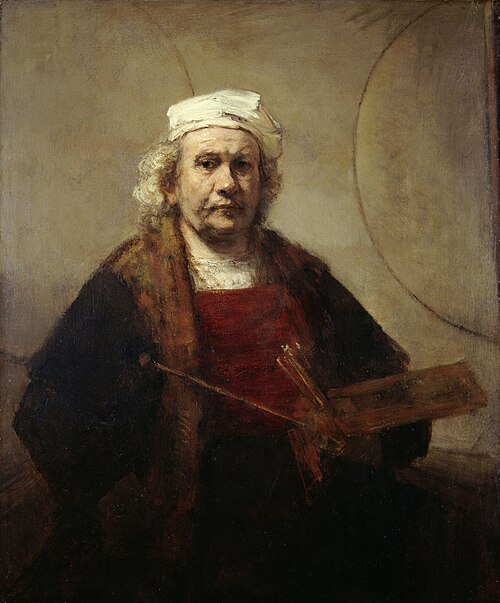 Self Portrait with Two Circles