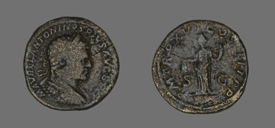 Sestertius (Coin) Portraying Emperor Caracalla