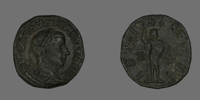 Sestertius (Coin) Portraying Emperor Gordian III