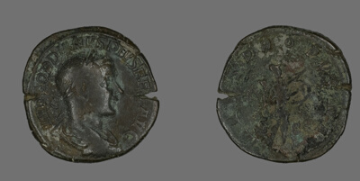Sestertius (Coin) Portraying Emperor Gordianus