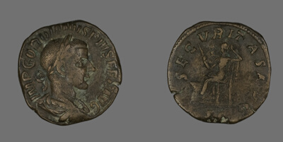 Sestertius (Coin) Portraying Emperor Gordianus