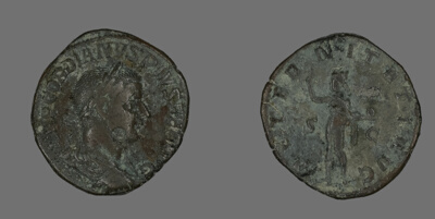 Sestertius (Coin) Portraying Emperor Gordianus