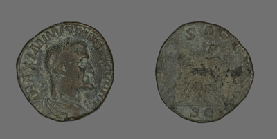 Sestertius (Coin) Portraying Emperor Maximinus