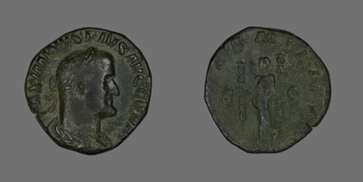 Sestertius (Coin) Portraying Emperor Maximinus