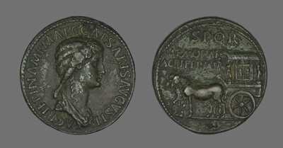 Sestertius (Coin) Portraying Empress Agrippina