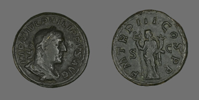 Sestertius (Coin) Portraying King Philip I