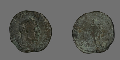 Sestertius (Coin) Portraying Philip the Arab