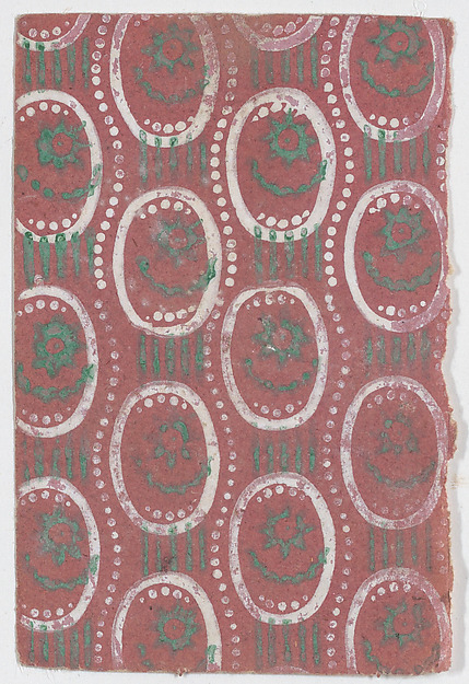 Sheet with oval and dot pattern
