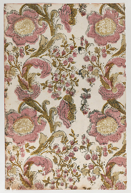 Sheet with overall floral pattern