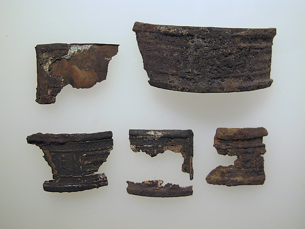 Silver bracelet fragments