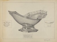 Silver Cake Basket