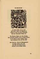 Simson (headpiece, page 41) from Georg Heym: Umbra Vitae (Georg Heym: The Shadow of Life)