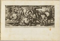 Six Cavalrymen in Combat