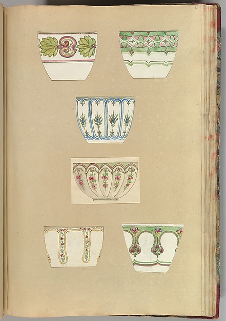 Six Designs for Decorated Cups