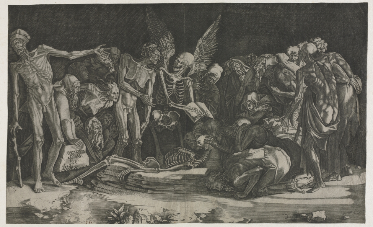 Skeletons, also known as Allegory of Death and Fame