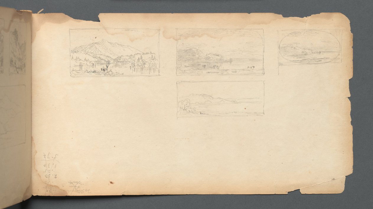 Sketchbook, page 40: Maine Landscape