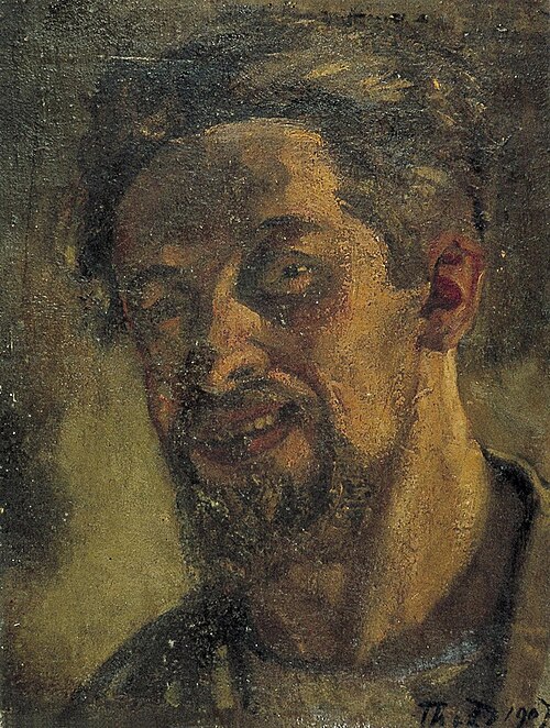Smiling man (self-portrait?)