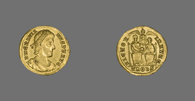 Solidus (Coin) Portraying Emperor Gratian