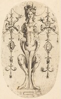 Sphinx Wearing a Crescent on Her Head