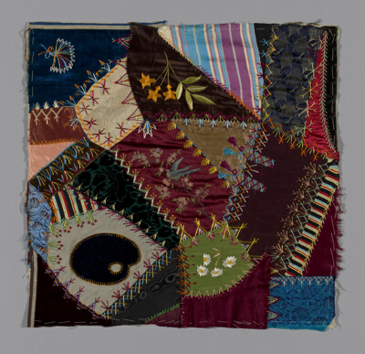 Square from a 'Crazy Quilt'