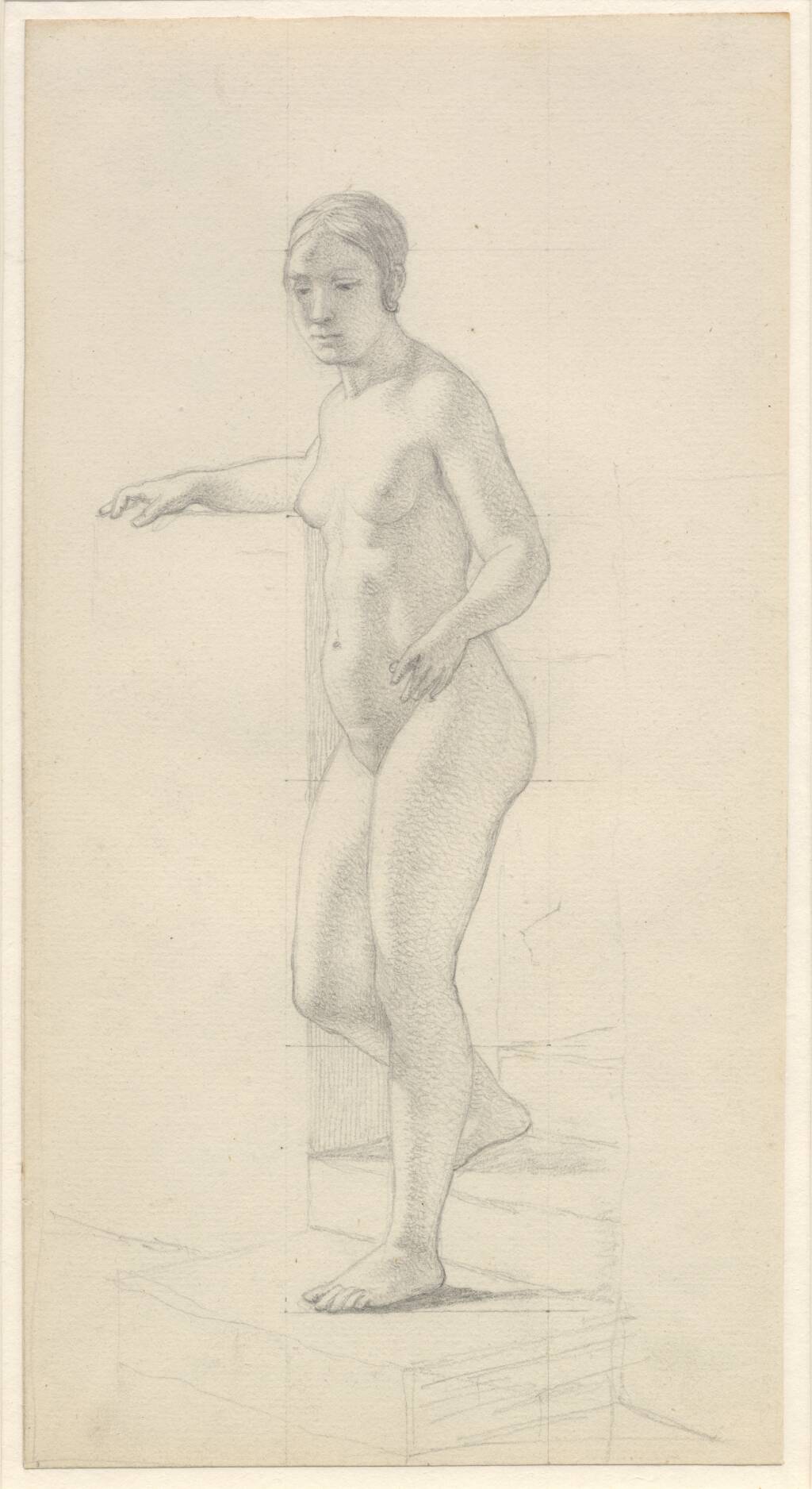 Stående kvindelig model