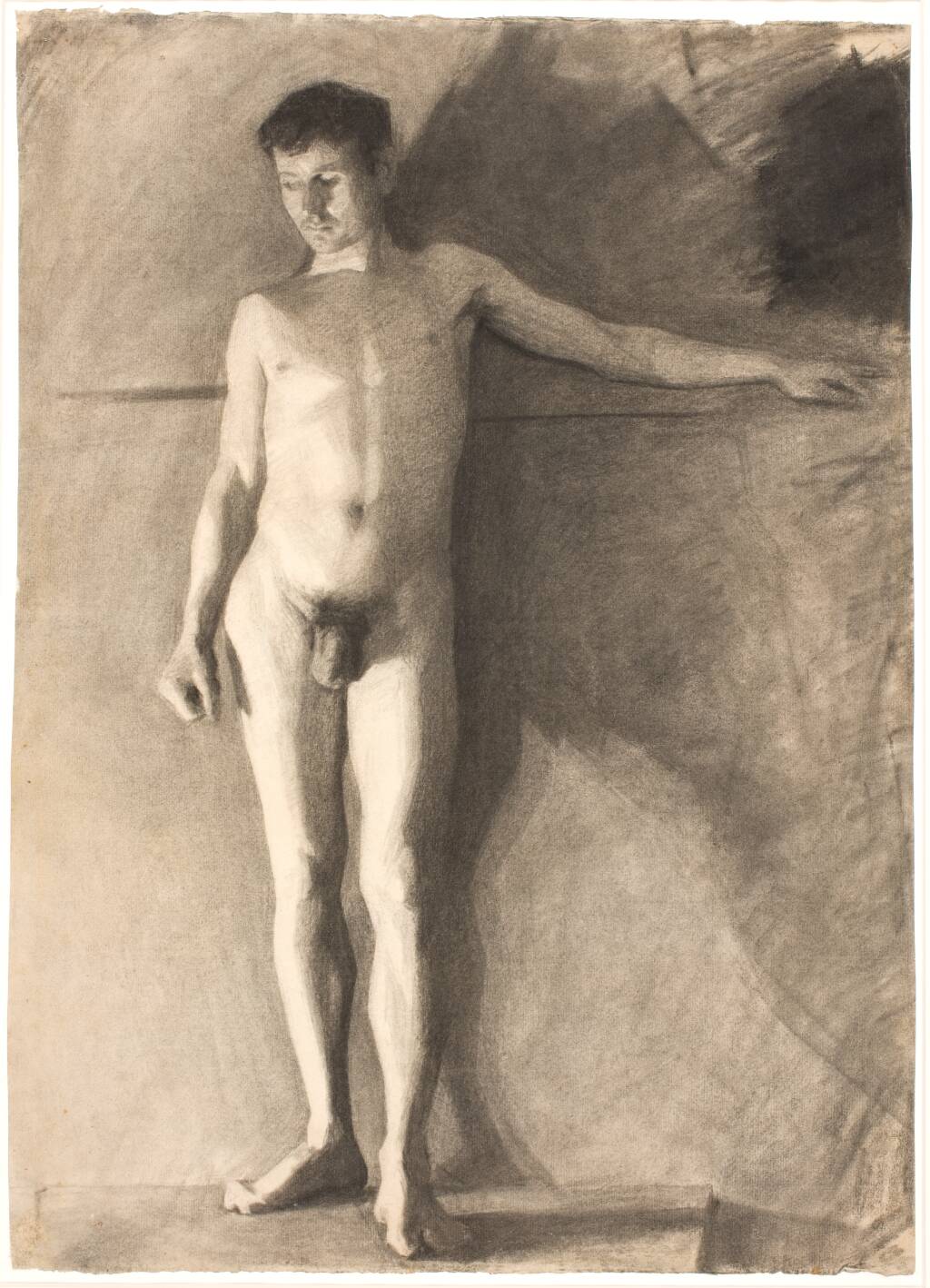 Stående mandlig model