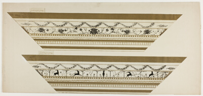 Stag and Flower Pattern Frame (side frame section)