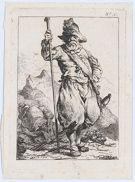 Standing Man Holding a Lance