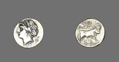 Stater (Coin) Depicting the Siren Parthenope