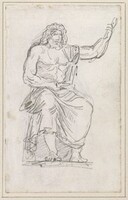 Statue of Jupiter, Seated [recto]