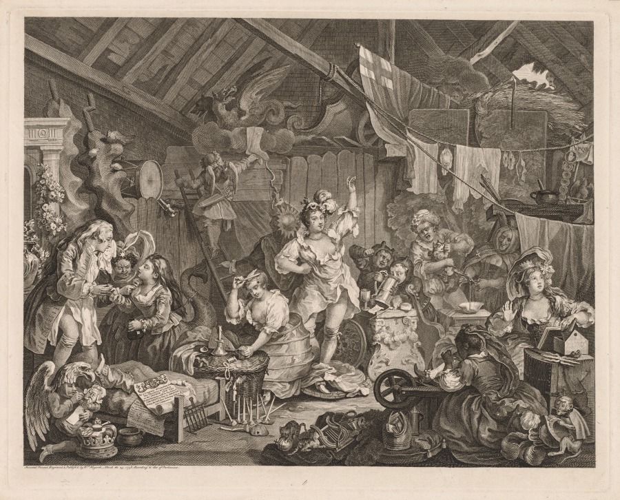 Strolling Actresses Dressing in a Barn