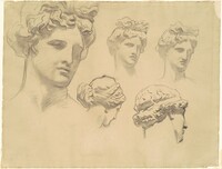 Studies for "Apollo and the Muses"