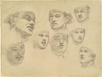 Studies for "Entering the War"