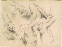 Studies for "Heaven" and "Hell"