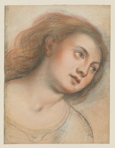 Study for Female Head (verso); Head of Christ (recto)