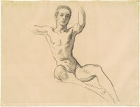 Study for Figure above "Music"