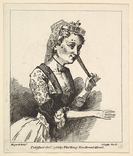 Surprised Woman from Hogarth's "Morning"