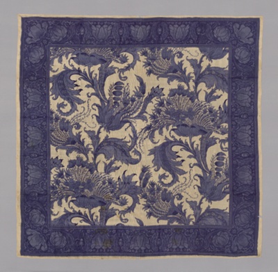 Tablecloth or Bedcover probably titled "Ragged Poppy"
