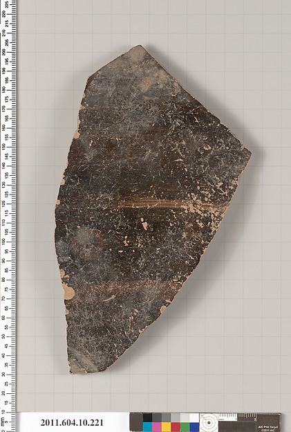 Terracotta fragment of a closed shape