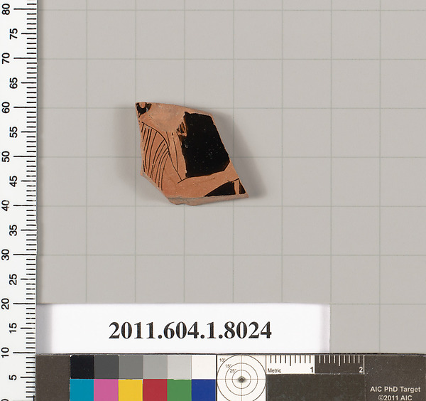 Terracotta fragment of a kylix (drinking cup)