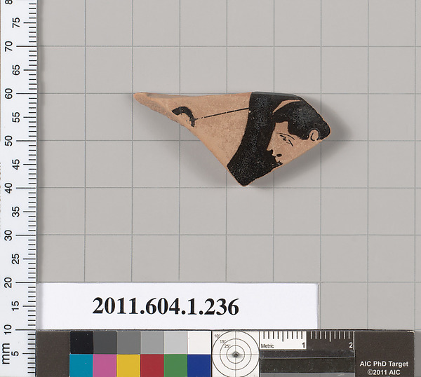 Terracotta fragment of a kylix (drinking cup)