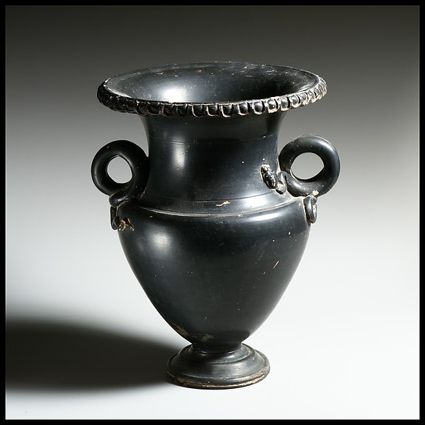 Terracotta krateriskos (small mixing bowl)